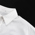 2025 New Fashion Women's Clothing Is A Complete Set of Simple and Loose White Shirts with Waist Seals Elegant Style