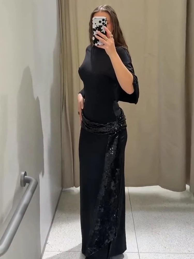 Women's Dresses Evening Dress Sexy Backless Formal Wear Elegant Party Sexy Clothes Velvet Backless Sleevele Midi Dress Gown Wear Elegant Style