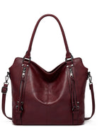 Pahajim Women Fashion Purses and Handbags Shoulder Tote Bags Top Handle Satchel for Women Burgundy United States Elegant Style