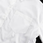 2025 New Fashion Women's Clothing Is A Complete Set of Simple and Loose White Shirts with Waist Seals Elegant Style