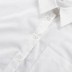 2025 New Fashion Women's Clothing Is A Complete Set of Simple and Loose White Shirts with Waist Seals Elegant Style