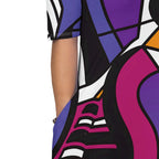 Women's Fashion Printed Short Sleeve Long Dress Sexy Off Shoulder Backless Bodycon Split Cocktail Party Dress Elegant Style