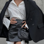 2025 New Fashion Women's Clothing Is A Complete Set of Simple and Loose White Shirts with Waist Seals Elegant Style