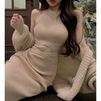 Dresses for Women Elegant Sexy Sleeveless Back Textured Mini Skinny Dress New Fashion Summer Casual PTKPCC Elegant Style