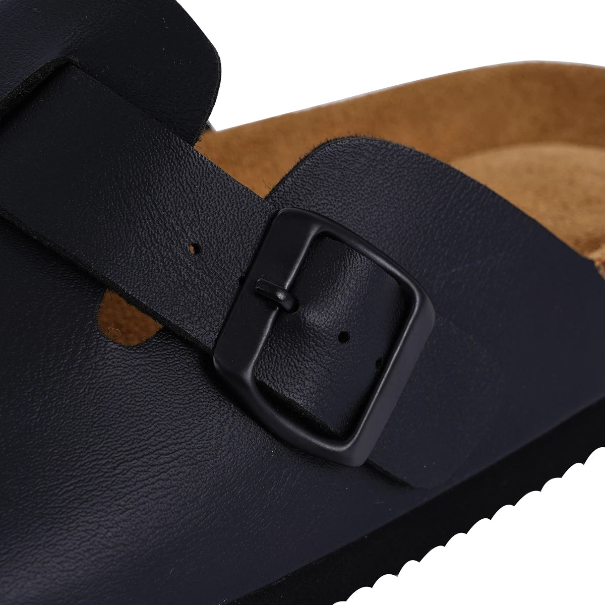 SUFU hot Sales Cork Mules Slippers For Women Fashion Leather Clogs Shoes Classic Cork Antislip Outdoor Slippers Elegant Style