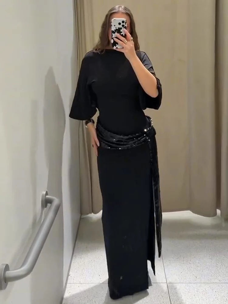 Women's Dresses Evening Dress Sexy Backless Formal Wear Elegant Party Sexy Clothes Velvet Backless Sleevele Midi Dress Gown Wear Elegant Style