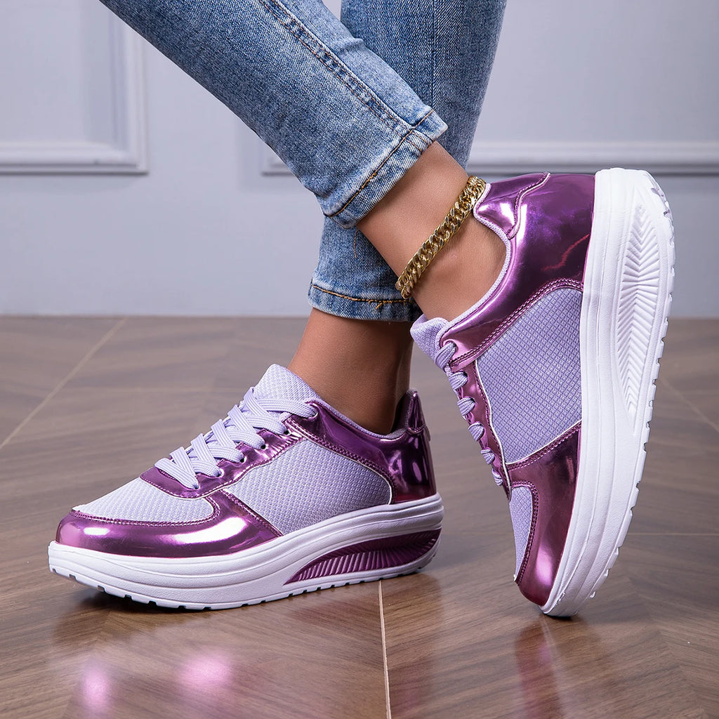 Sneakers For Women Fashion Glitter Girls Women's Casual Shoes Party Unisex Tennis Shoes For Women, Lightweight Walking Shoes For Elegant Style