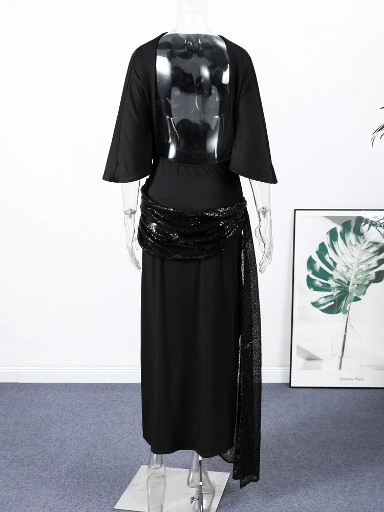 Women's Dresses Evening Dress Sexy Backless Formal Wear Elegant Party Sexy Clothes Velvet Backless Sleevele Midi Dress Gown Wear Elegant Style