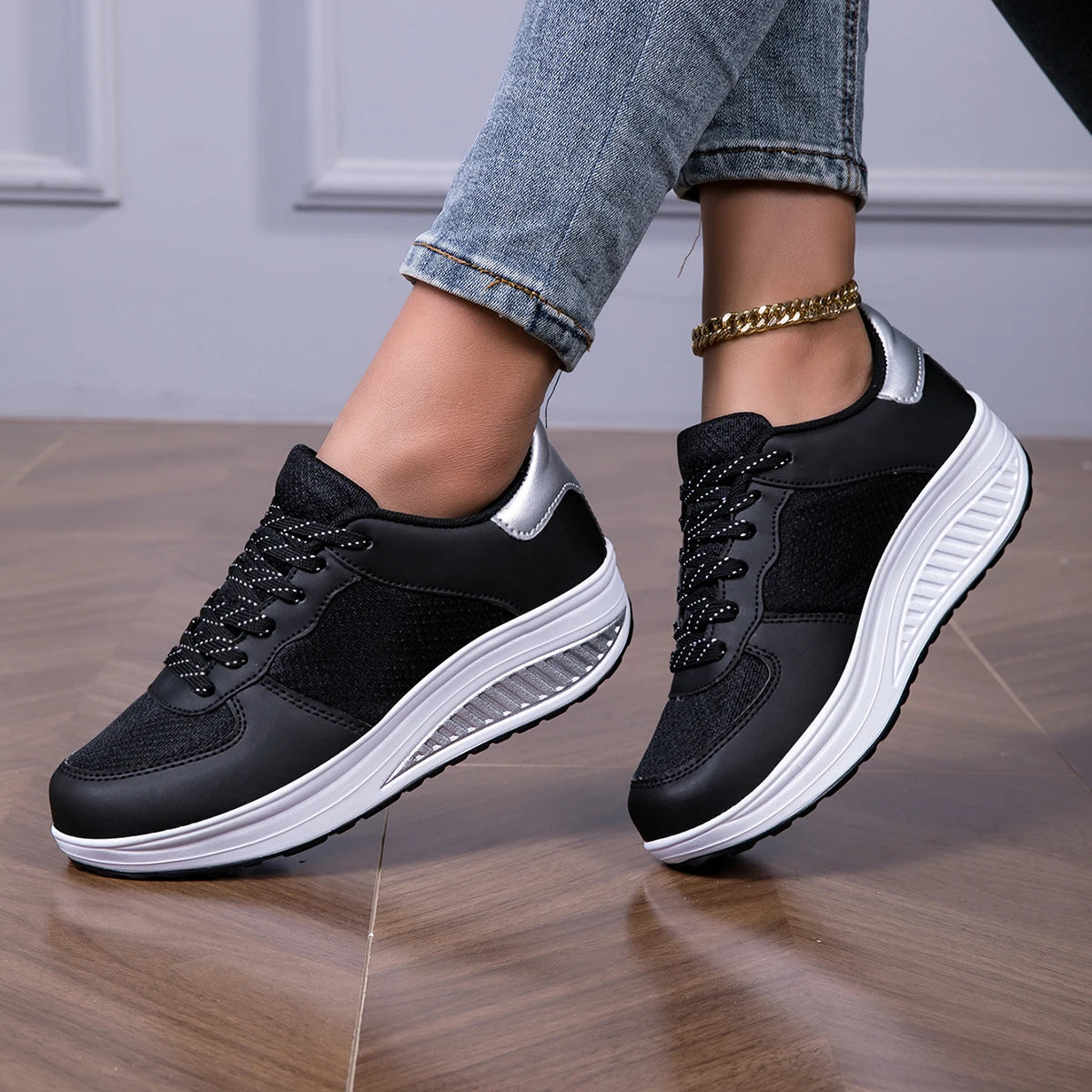 Sneakers For Women Fashion Glitter Girls Women's Casual Shoes Party Unisex Tennis Shoes For Women, Lightweight Walking Shoes For Elegant Style