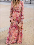 ROSAVERA – WOMEN’S BOHO FLORAL SWING MAXI DRESS