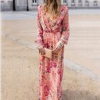 ROSAVERA – WOMEN’S BOHO FLORAL SWING MAXI DRESS