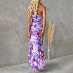 VELAROSE – WOMEN’S ONE SHOULDER FLORAL MIDI DRESS